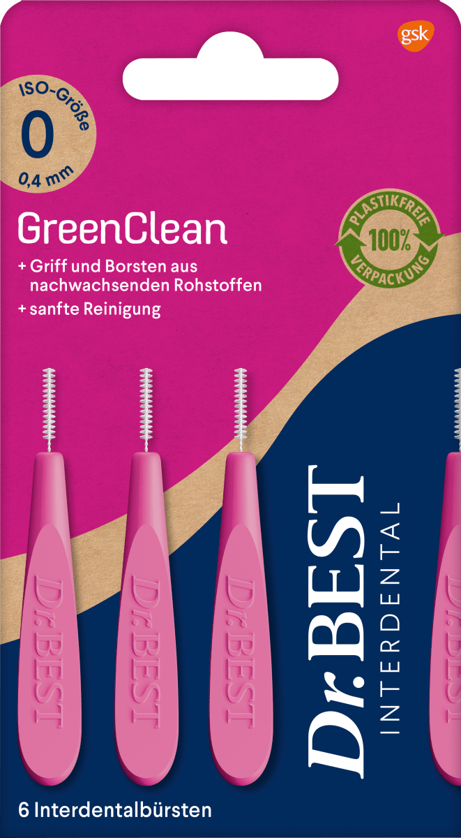 Interdentalbürsten GreenClean 0,4 mm ISO 0, 6 St