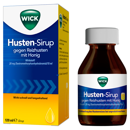 WICK Husten-Sirup gegen Reizhusten mit Honig  120 ml  Sirup