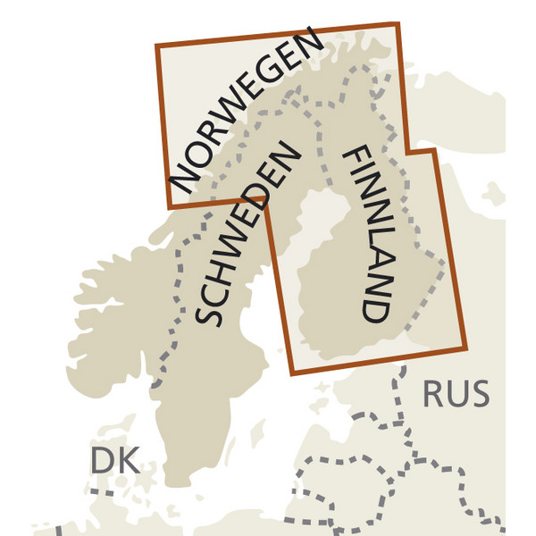 RKH WMP FINNLAND UND NORDSKANDINAVIEN - Straßenkarte