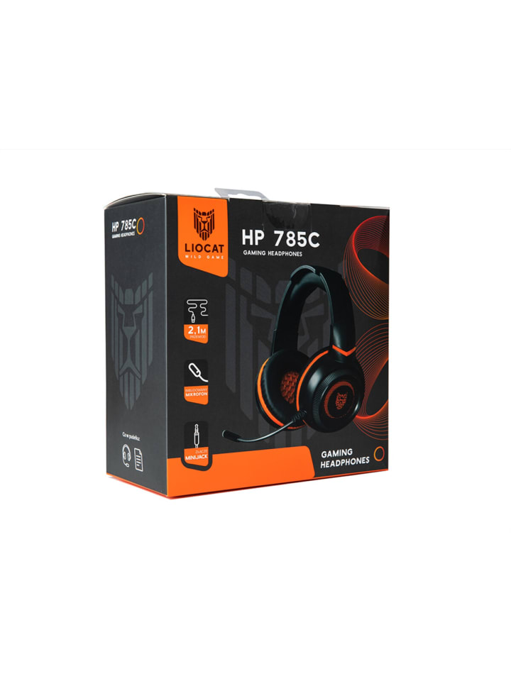 COFI 1453 Gaming Kopfhörer 2,1 m Kabel in Schwarz, verstellbarer Kopfband, mit in Schwarz günstig kaufen onesize