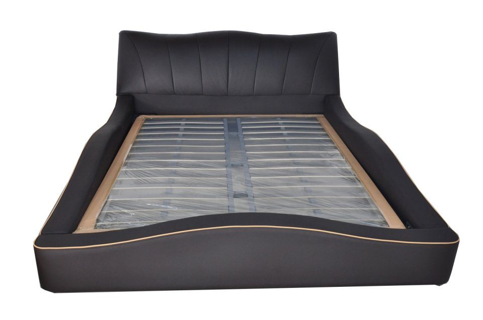 JVmoebel Bett Luxus Design Leder Polster Hotel Bett Rahmen Gestell Moderne Betten