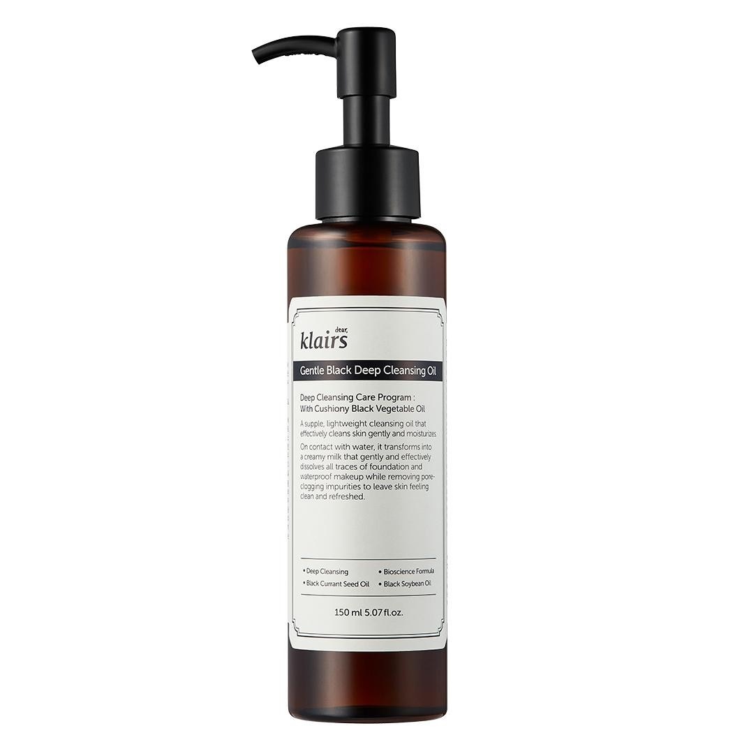 KLAIRS GENTLE BLACK DEEP CLEANSING OIL