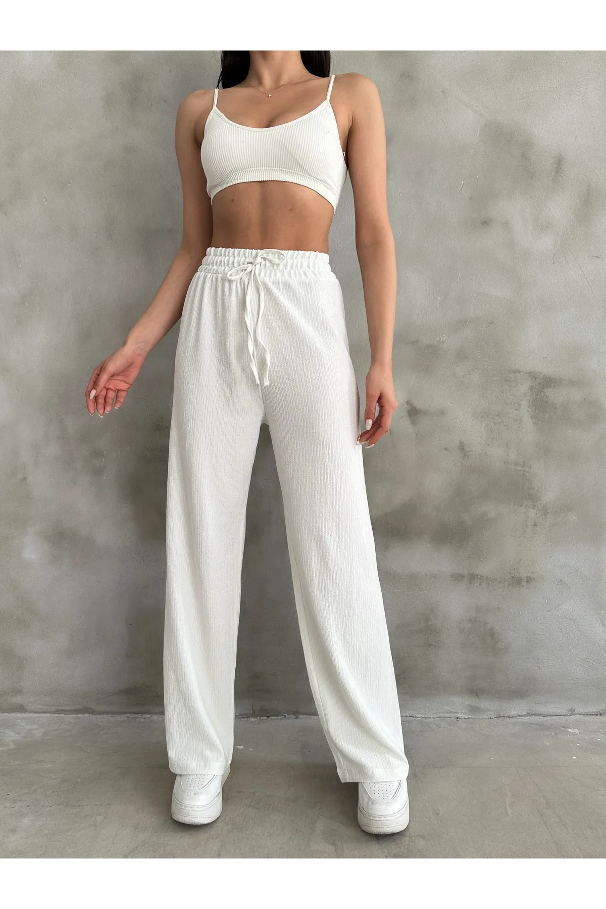 BEJNA  Palazzo-Hose mit elastischem Bund für Damen