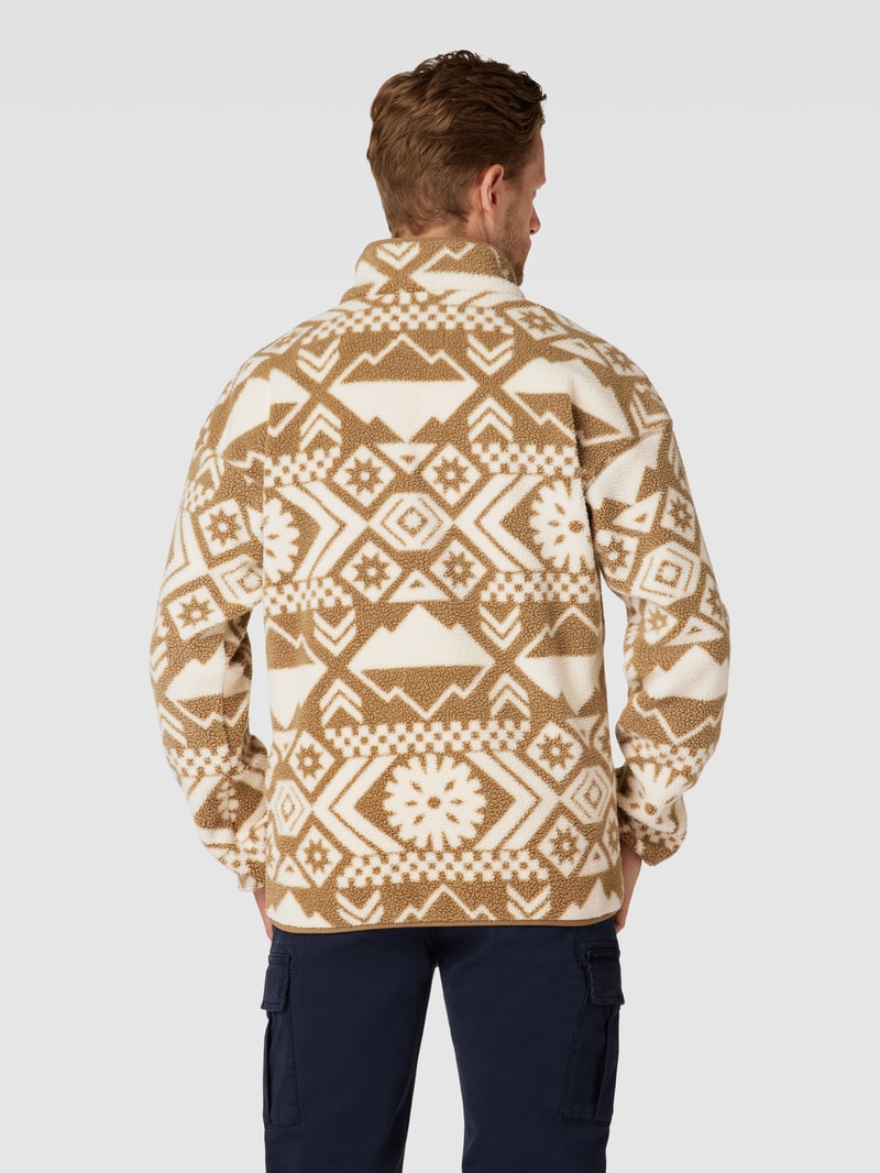 Jacke mit Teddyfell Modell 'HELVETIA' in beige