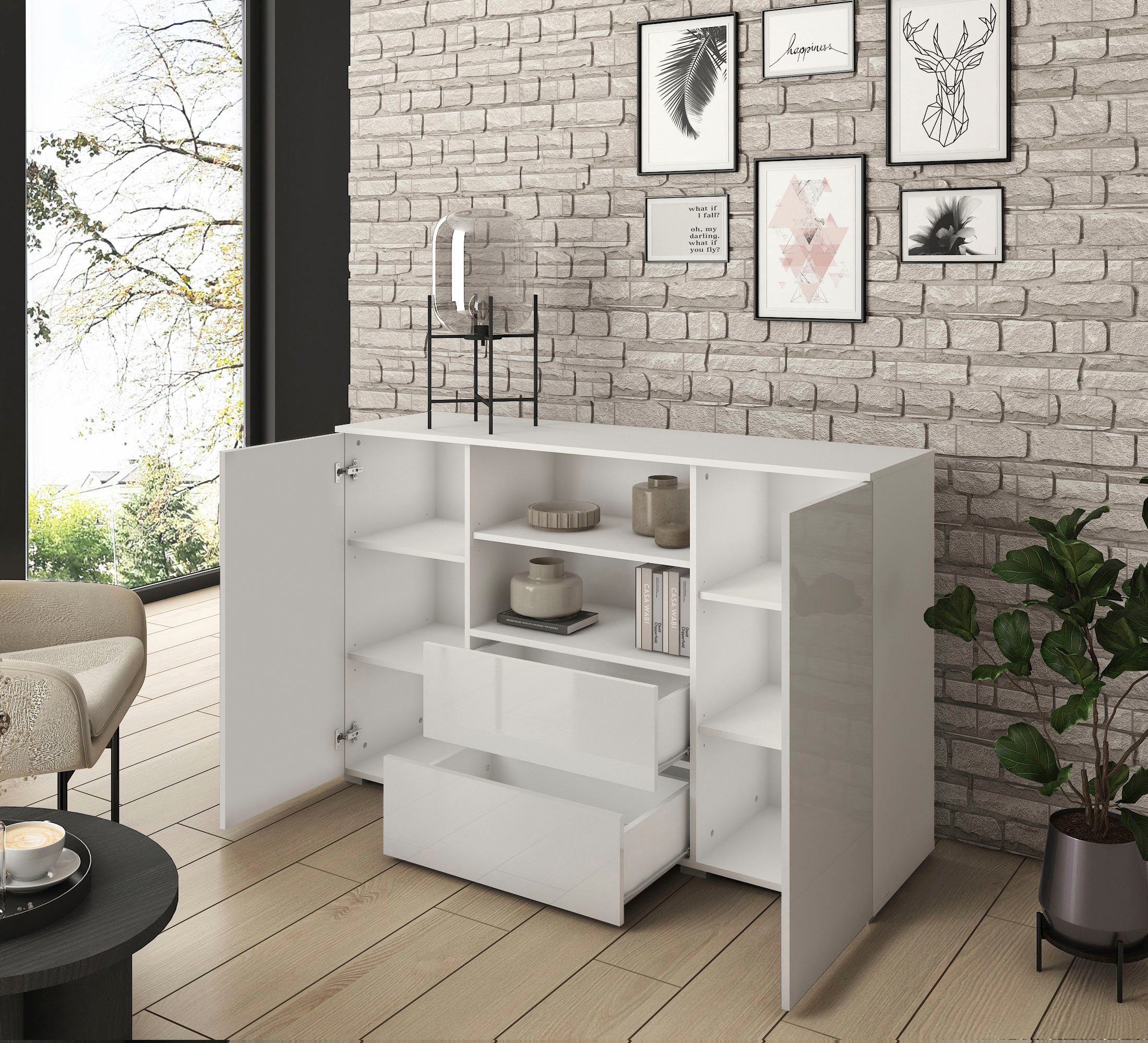 INOSIGN Sideboard Paris, Breite 140 cm