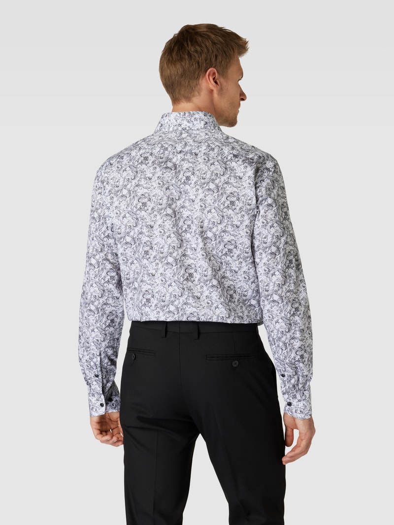 Modern Fit Business-Hemd mit Kentkragen Modell 'Global' in weiß
