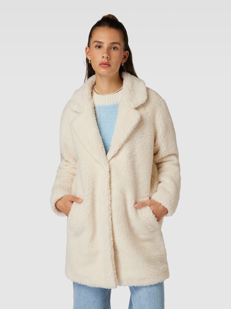 Mantel mit Teddyfell Modell 'NEWAURELIA' in offwhite