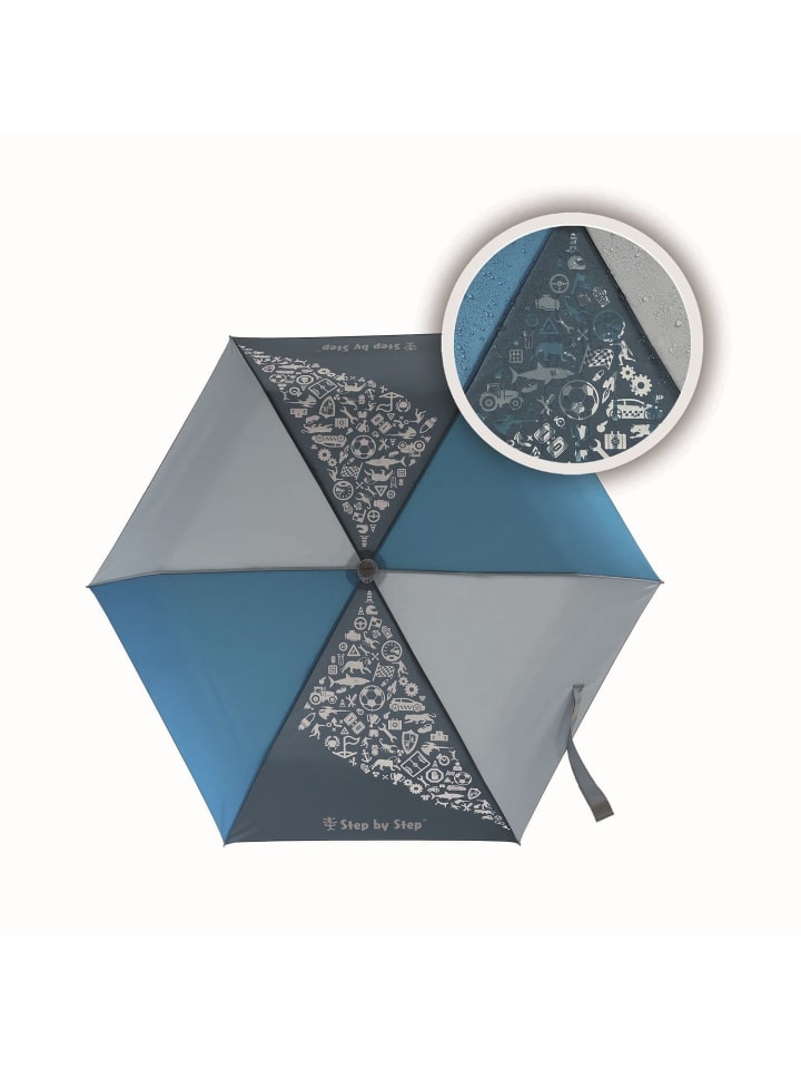 Step by Step Regenschirm Magic Rain EFFECT in Blau günstig kaufen onesize