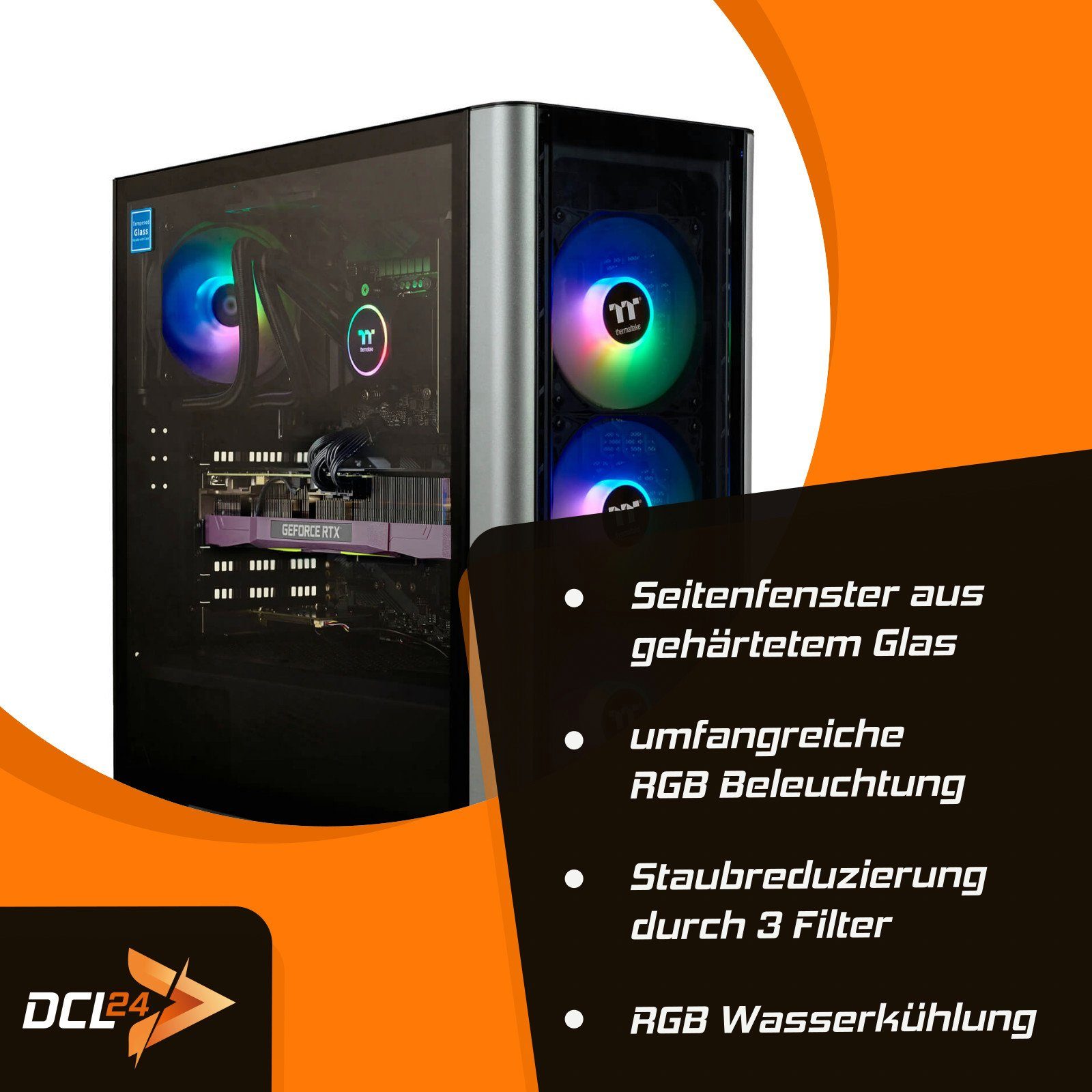 dcl24.de RGB Gaming-PC-Komplettsystem (27,00