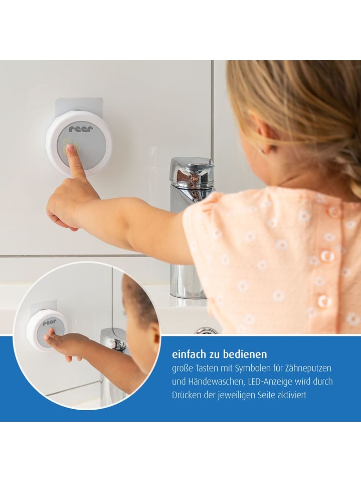 Reer 2in1 Handwasch- und Zahnputz-Timer in Weiß ab 2 Jahre günstig kaufen onesize