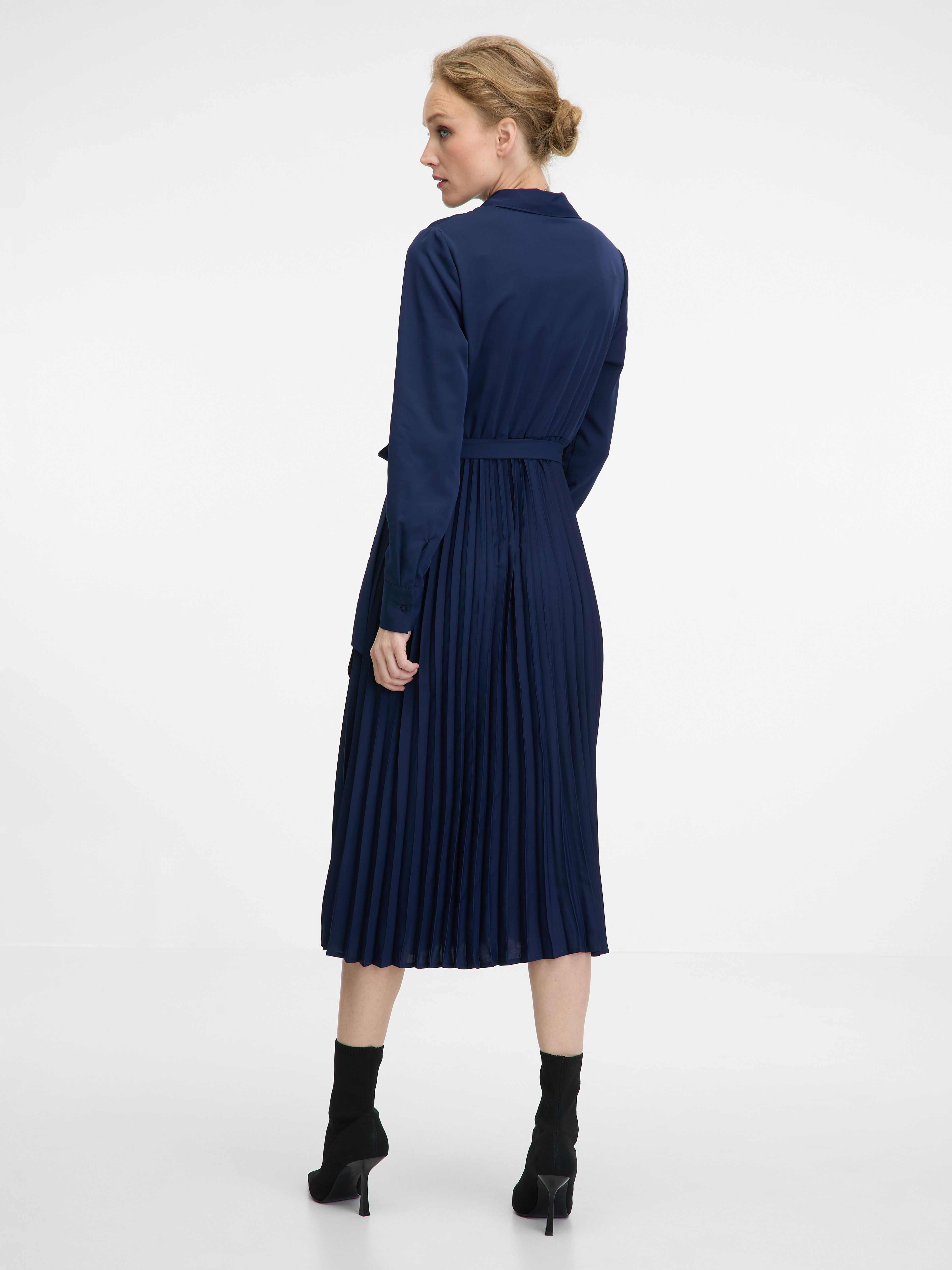 Dunkelblaues Damen-Midikleid ORSAY