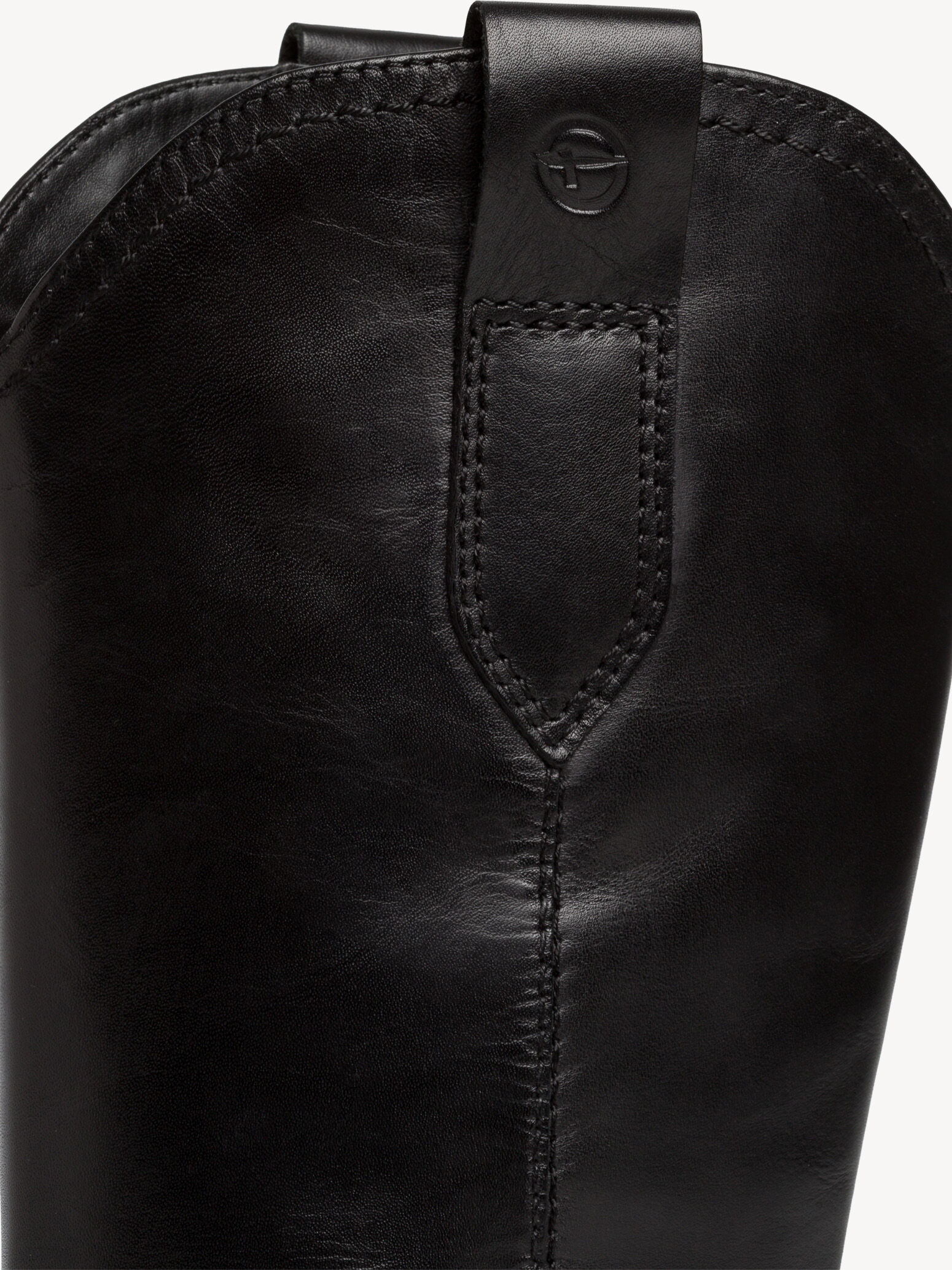 Bottes de cow-boy en cuir - noir