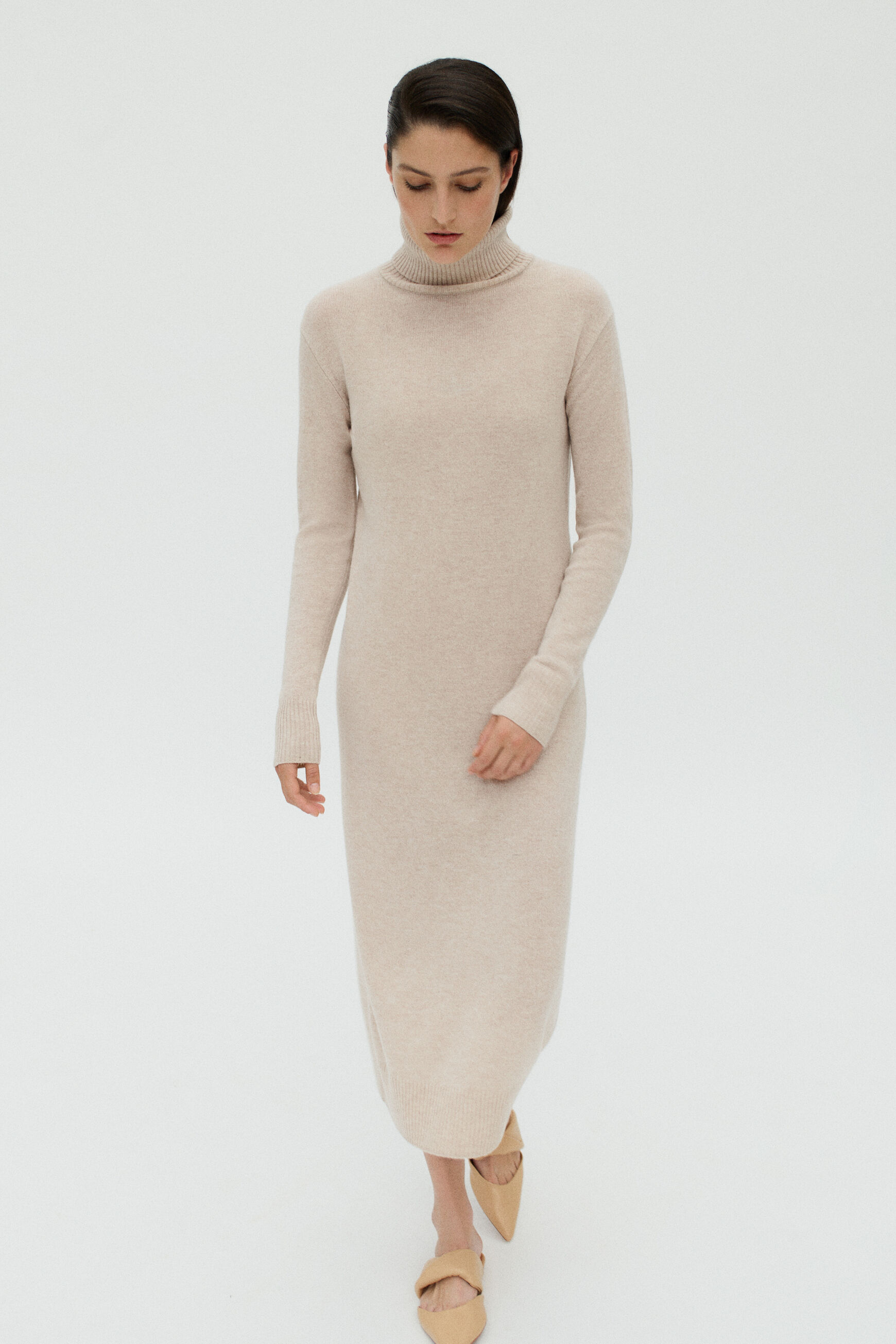 robe gisela beige femme