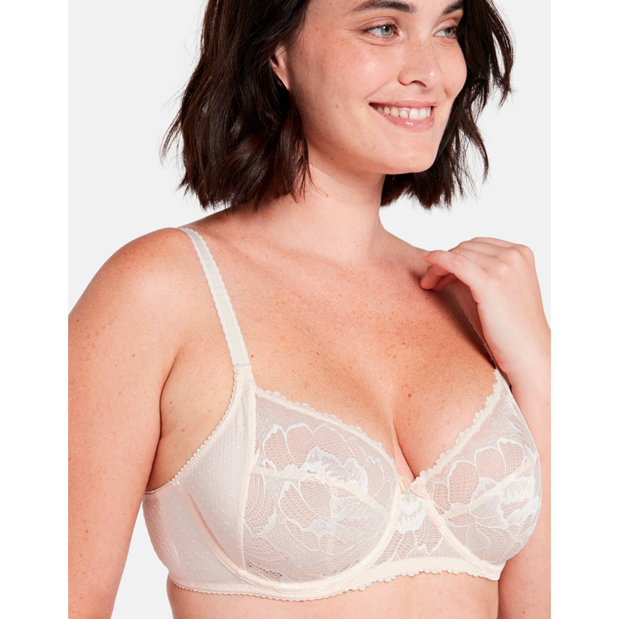 Soutien-gorge dentelle bicolore et microfibre Capucine