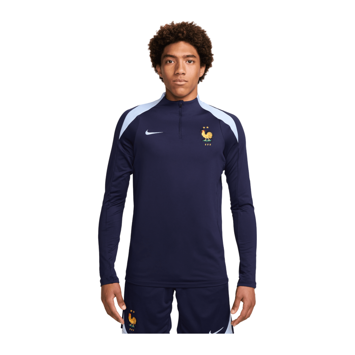 Nike Frankreich Drill Top EM 2024 Blau F498