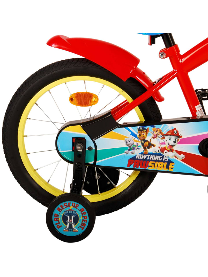 Volare Kinderfahrrad Paw Patrol Fahrrad für Jungen 16 Zoll Kinderrad Rot Blau 4 Jahre günstig kaufen onesize