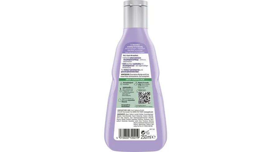 GUHL HYALURON & PFLEGE Feuchtigkeits-Shampoo 250 ml 250 ml