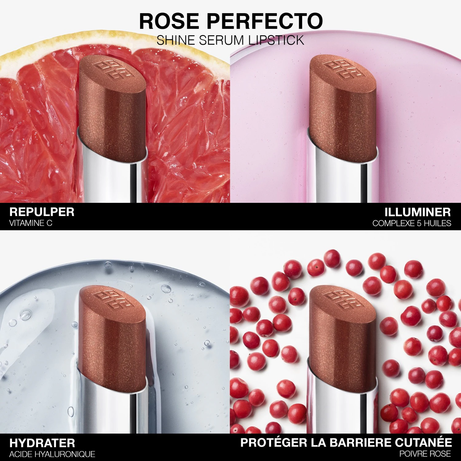 Givenchy Rose Perfecto Shine Serum Leppestift