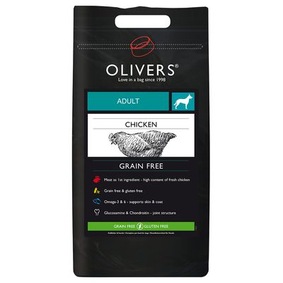 Oliver's Adult Medium Breed Getreidefrei mit Huhn
