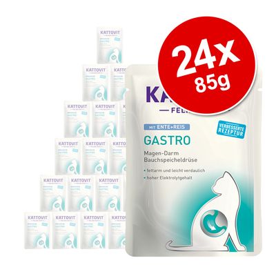 Kattovit Feline Gastro Pouch 24 x 85 g