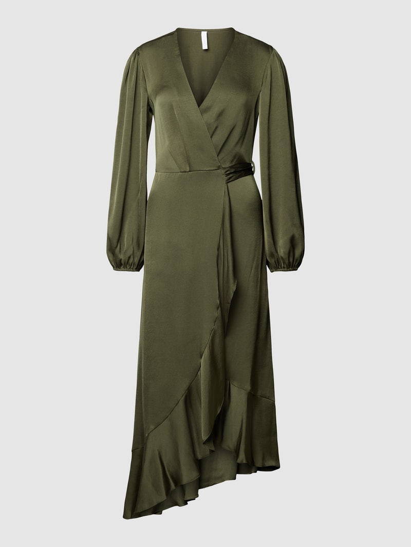 Maxikleid in Wickel-Optik Modell 'POSITANO' in khaki