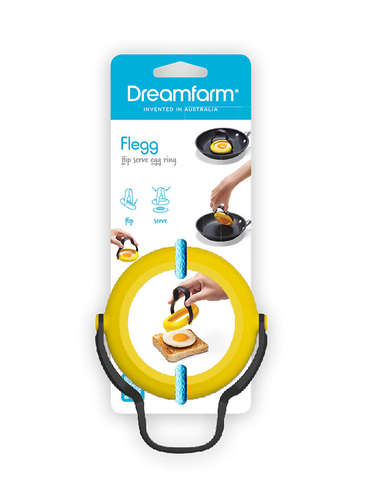 Dreamfarm 2er-Set: Spiegeleiformen ''Flegg'' in Gelb - (B)10 x (H)1,7 x (T)11,5 cm günstig kaufen onesize
