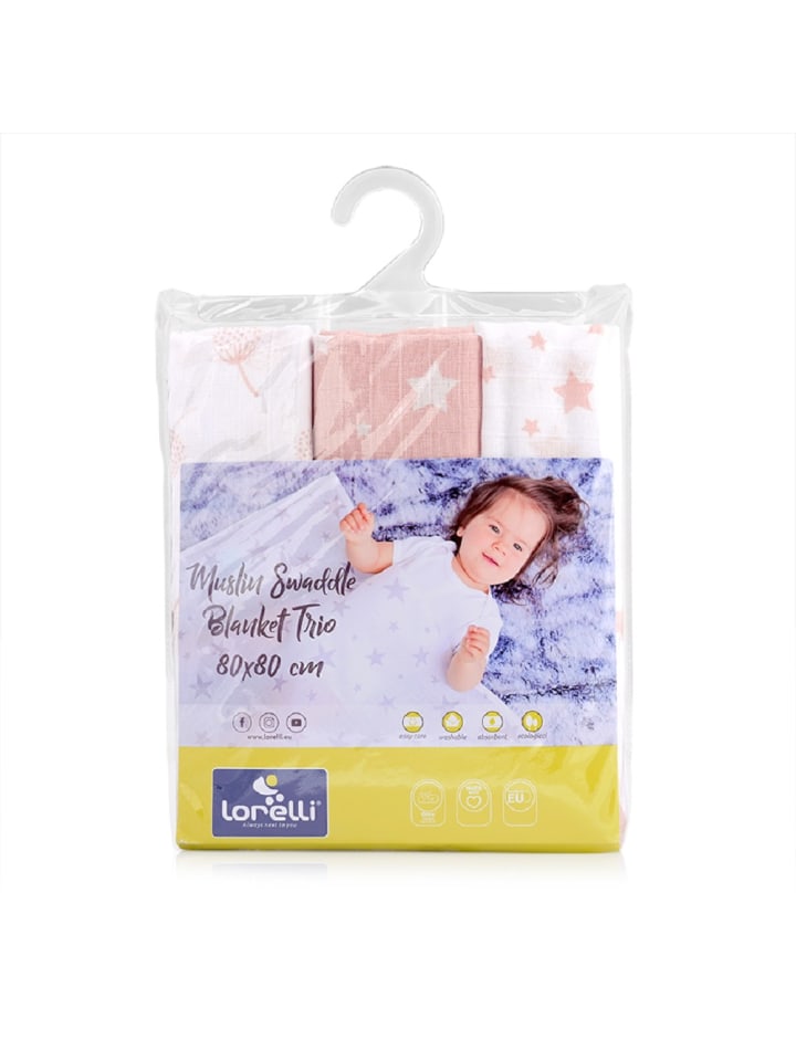 Lorelli Wickeldecke Trio in rosa günstig kaufen onesize