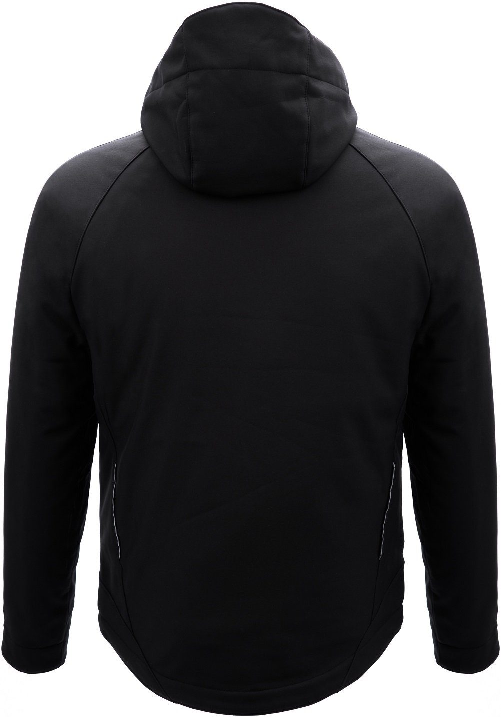 JOB Arbeitsjacke Zimmerer-Winter-Soft Shell Jacke schwarz winddicht, wasserabweisend, Stretch, gefüttert
