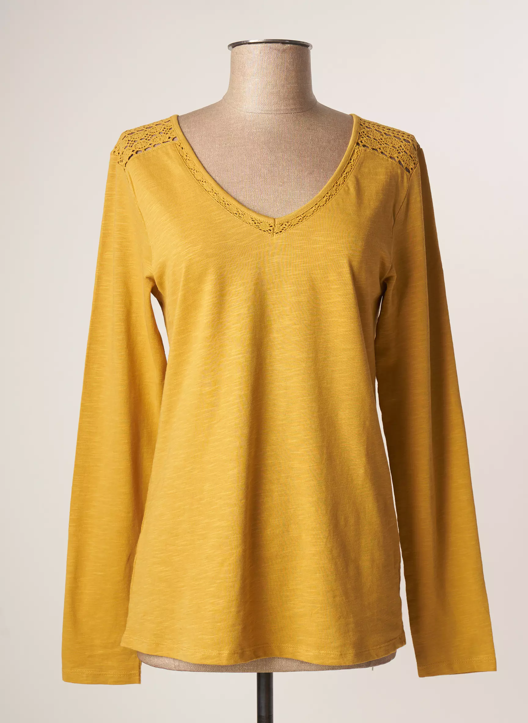 Elle Est Ou La Mer Tshirts Femme couleur jaune