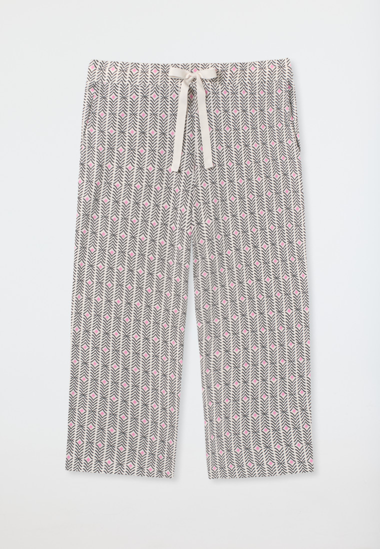 Loungehose 3/4-lang Modal Grafikprint multicolor - Mix+Relax