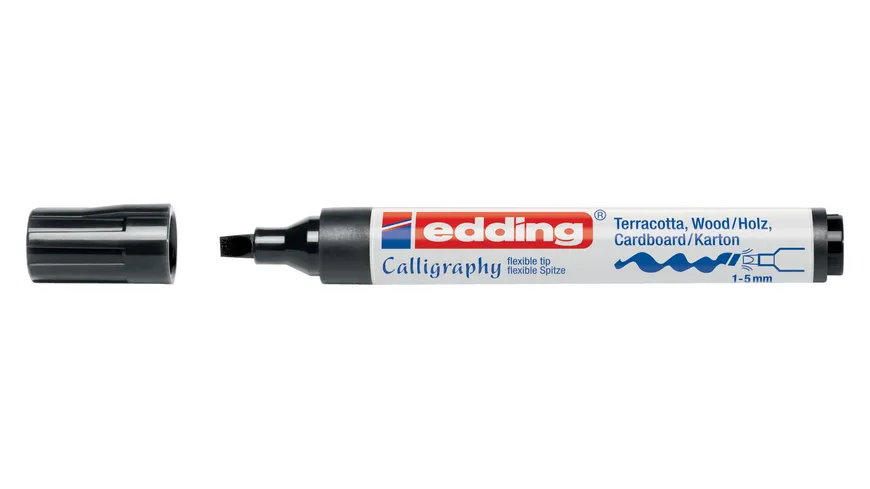edding Calligraphy Marker 1455 schwarz schwarz