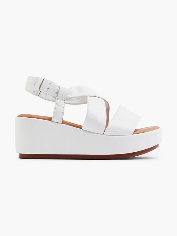 5th Avenue Leder Keilsandalette