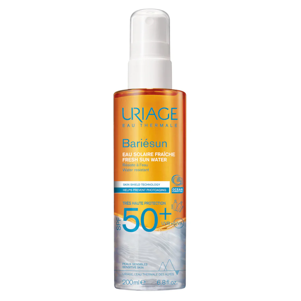 BARIESUN Fresh Sun Water SPF50+ - Tehokas aurinkosuoja vartalolle, Tehokas aurinkosuoja kasvoille, Hiusten aurinkosuoja