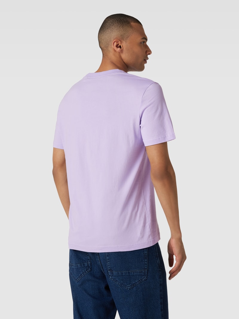 T-Shirt mit Logo-Print in flieder