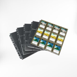 Gamegenic - 24-Pocket Sideloading Pages Black (10 pcs)