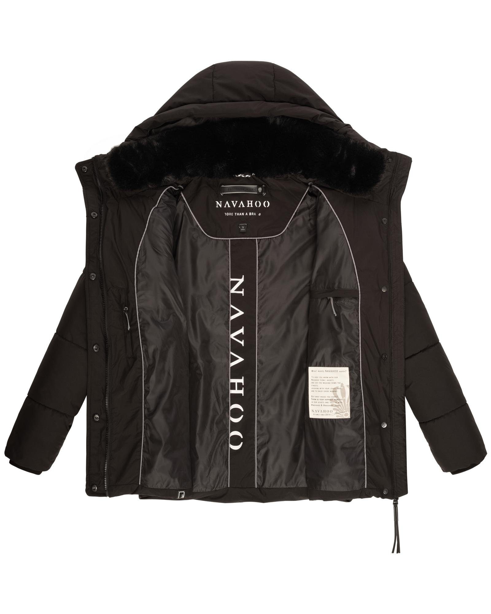Navahoo Steppjacke Sag ja XIV Warme gesteppte Winterjacke mit Kapuze