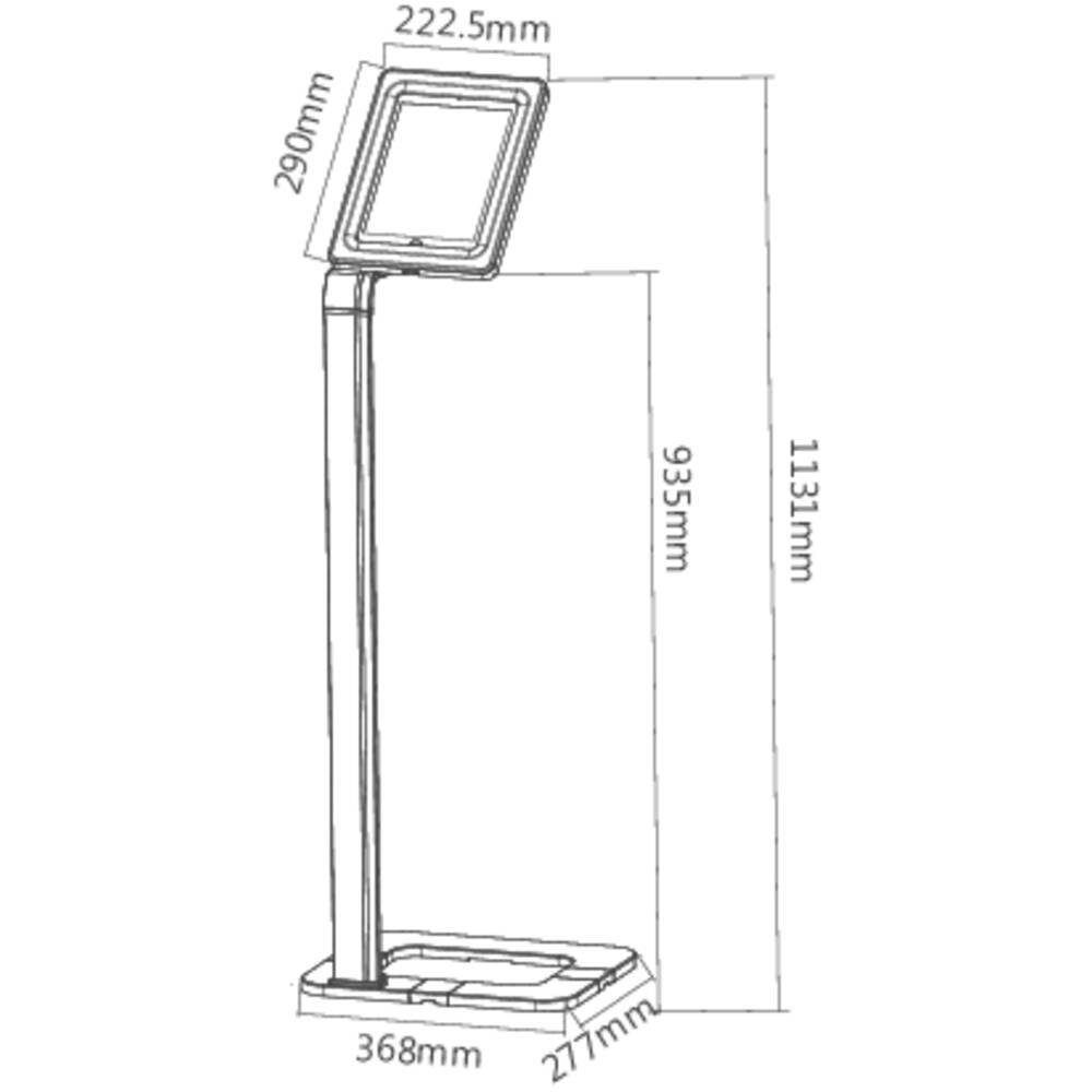 Renkforce universeller, abschließbarer Design-Bodenständer Tablet-Halterung