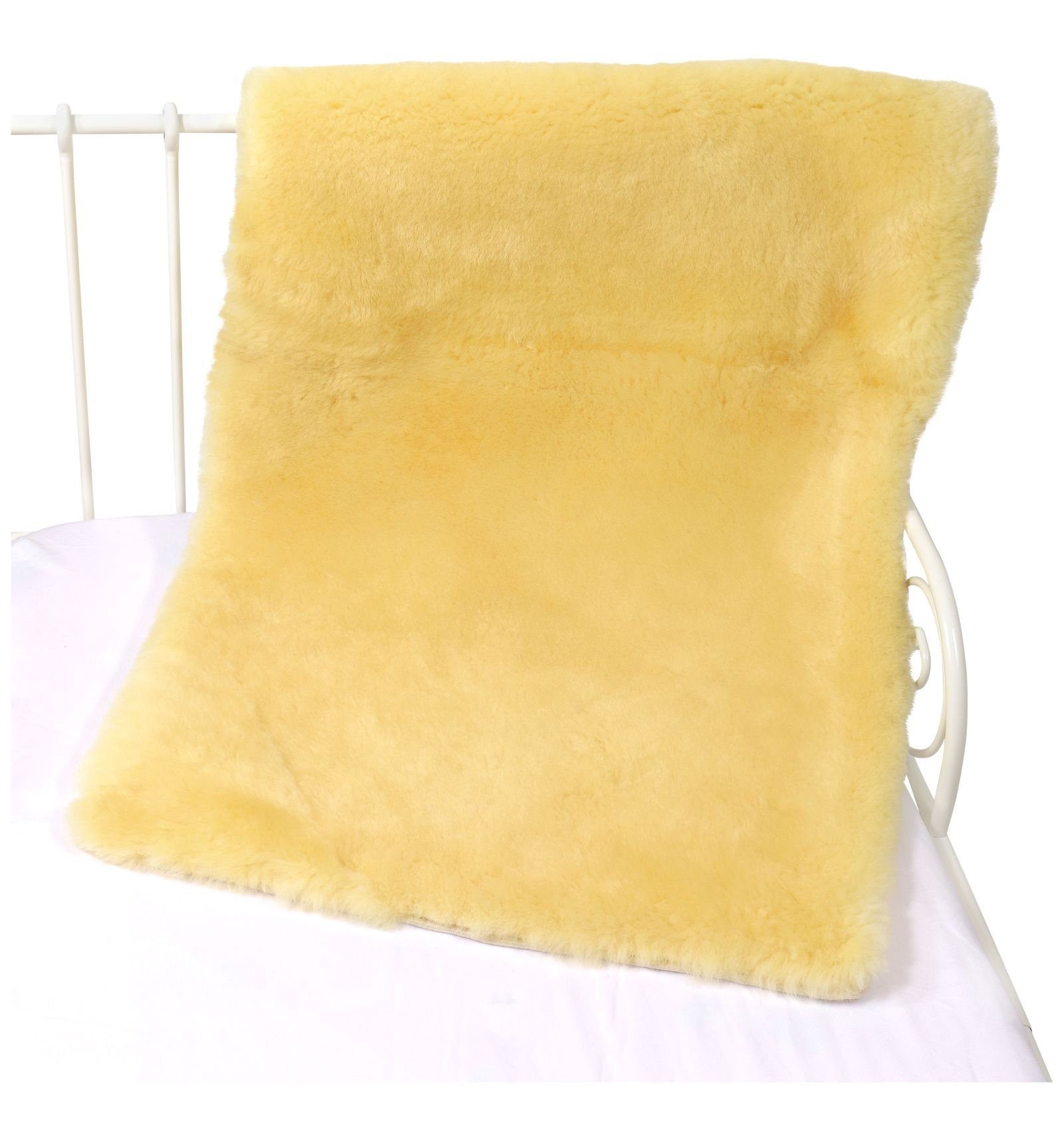 Matratzenauflage, Hollert, Bettauflage aus Merino Lammfell pflanzliche Gerbung 120x60 cm
