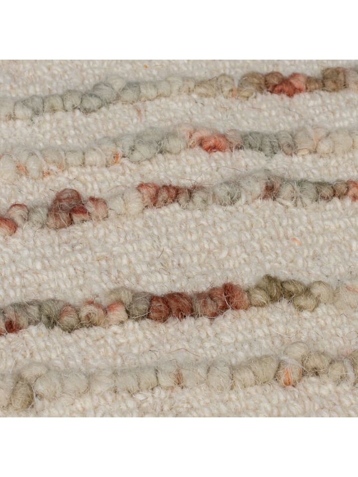 KADIMA DESIGN Handgetufteter Wollteppich in natürlichen Tönen in Natur-Orange günstig kaufen