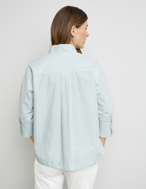 3/4 Arm Bluse aus reiner Baumwolle