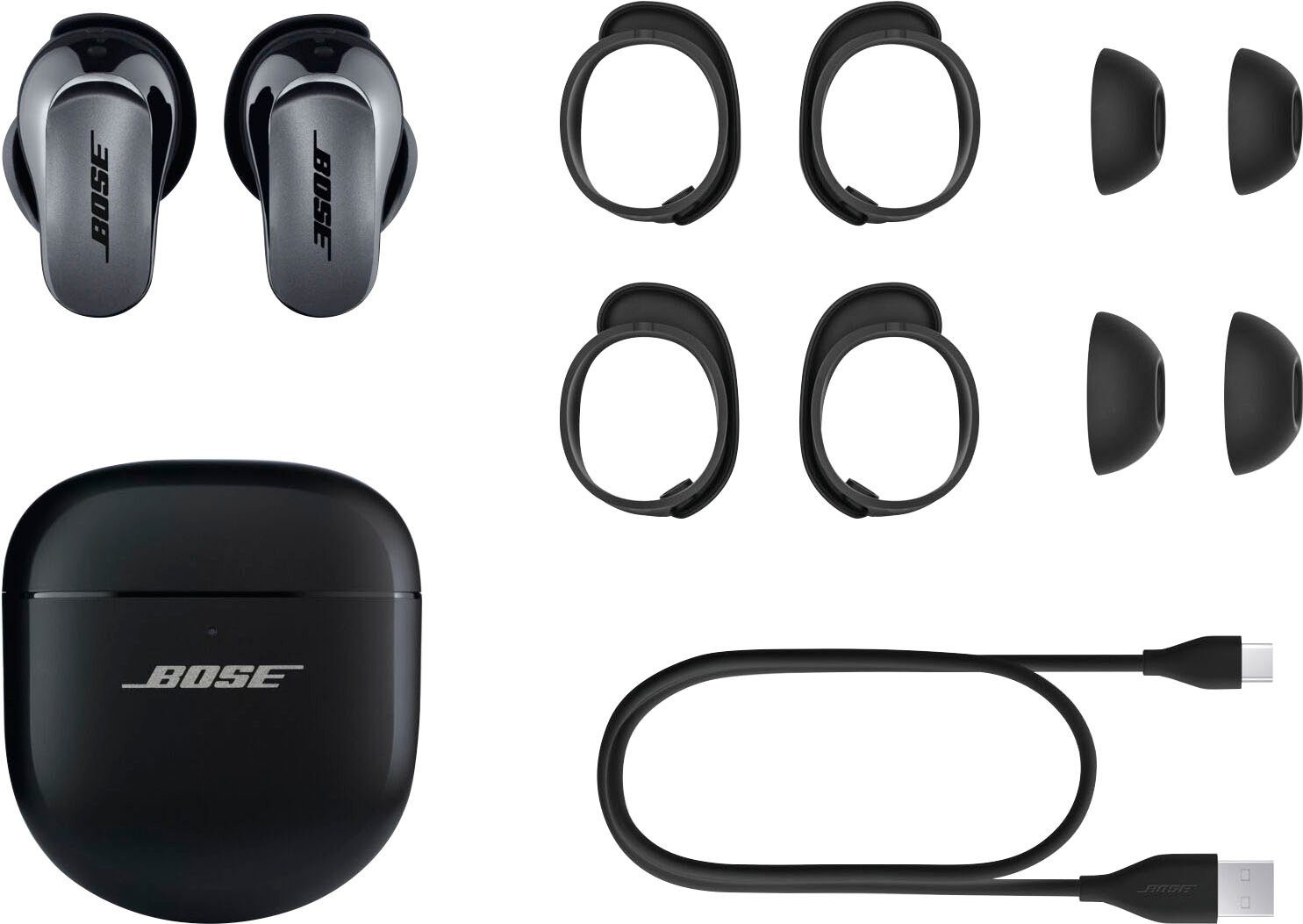 Bose QuietComfort Ultra Earbuds wireless In-Ear-Kopfhörer (Active Noise Cancelling (ANC), Freisprechfunktion, Hi-Res, True Wireless, integrierte Steuerung für Anrufe und Musik, Bluetooth)