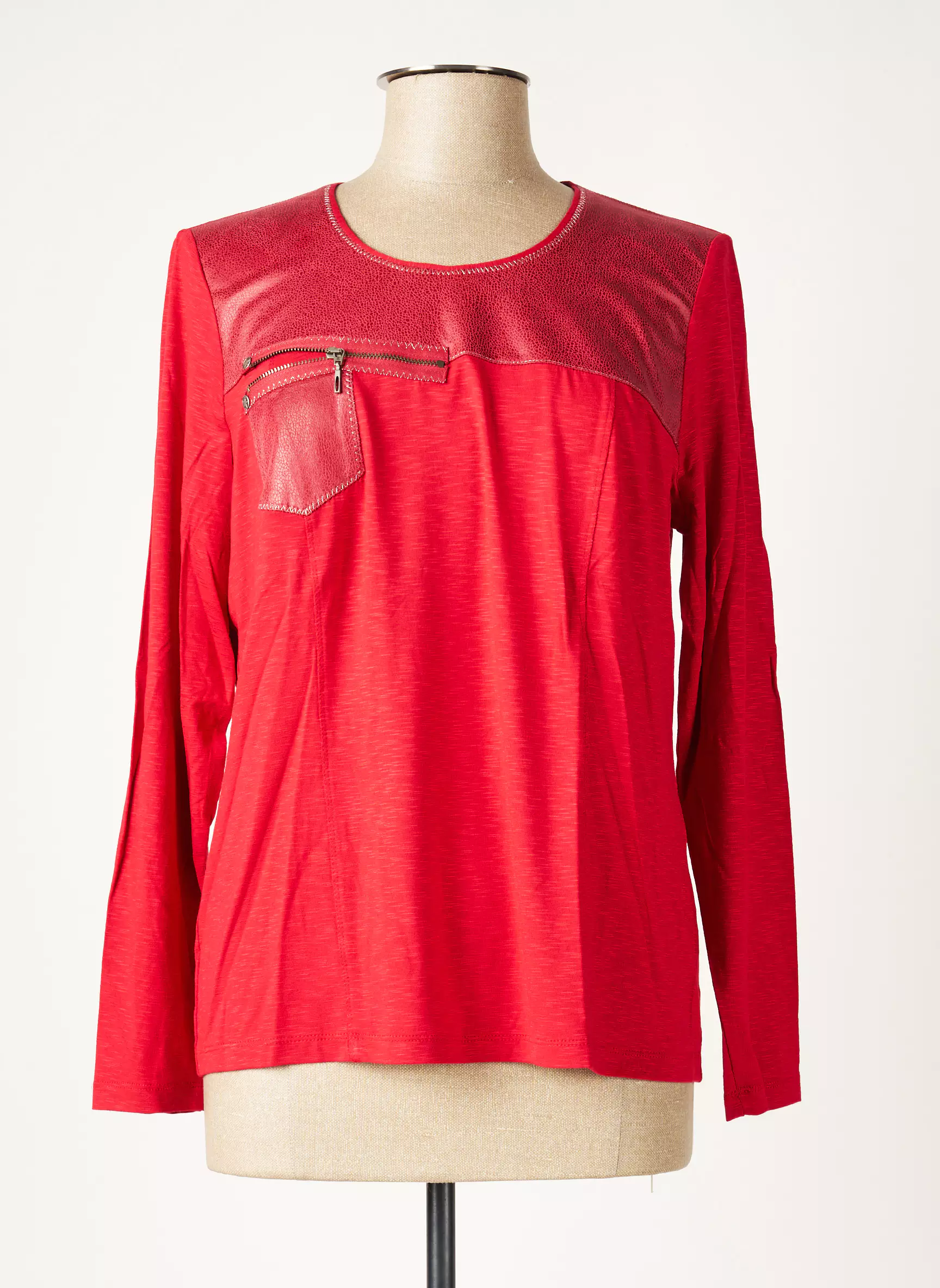 Pauporte Tshirts Femme couleur rouge