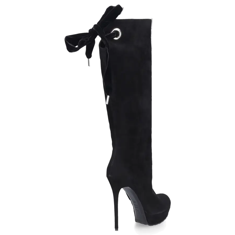 Alexander McQueen - Stiefel WHAA0 Wildleder - schwarz