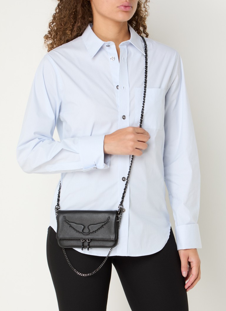 Geantă Zadig&Voltaire Rock Nano cu curea de umăr detașabilă.
