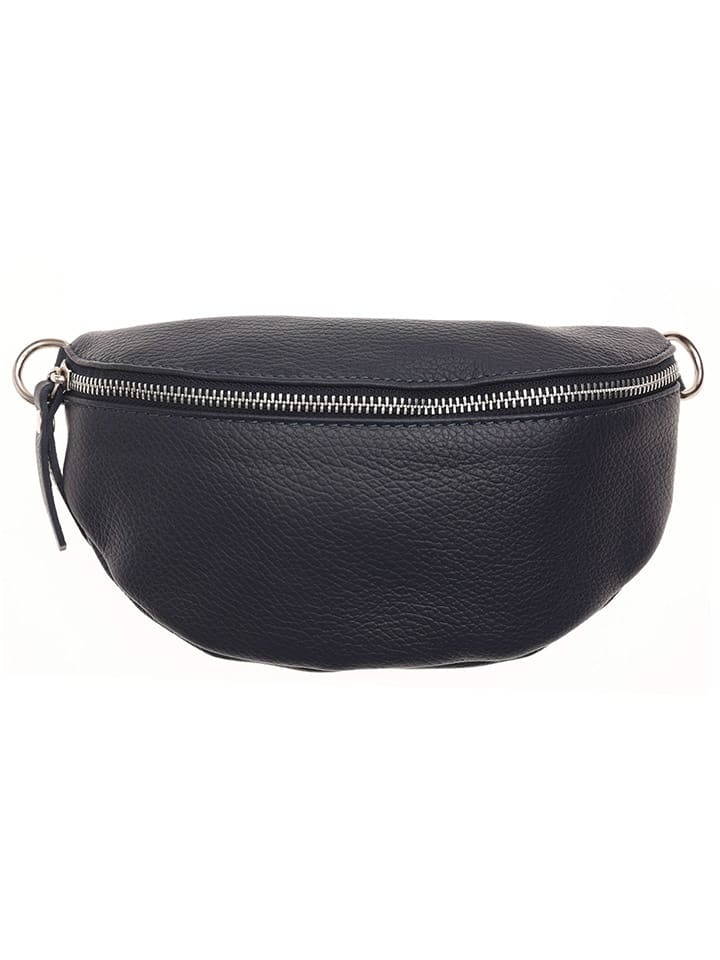 Zwillingsherz Leder-Umhängetasche in Dunkelblau - (B)23 x (H)14 x (T)7 cm günstig kaufen onesize