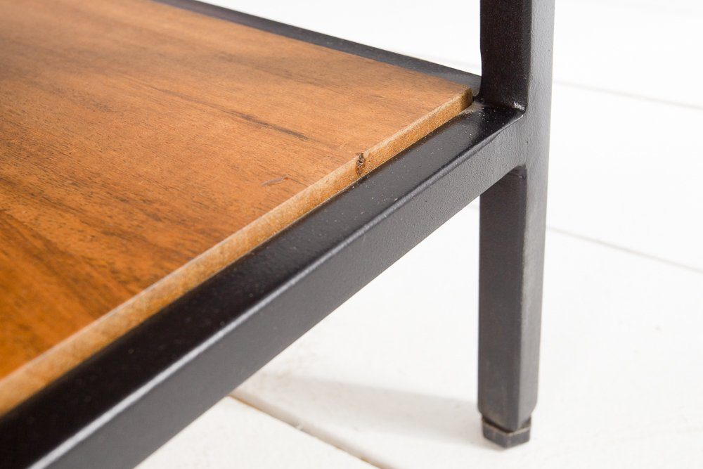 riess-ambiente Couchtisch FACTORY LIFTUP 80cm natur, Wohnzimmer · Massivholz · Metall · eckig · mit Fach · Industrial