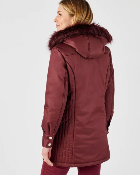 Parka chaude à piqûres fantaisie Thermolactyl