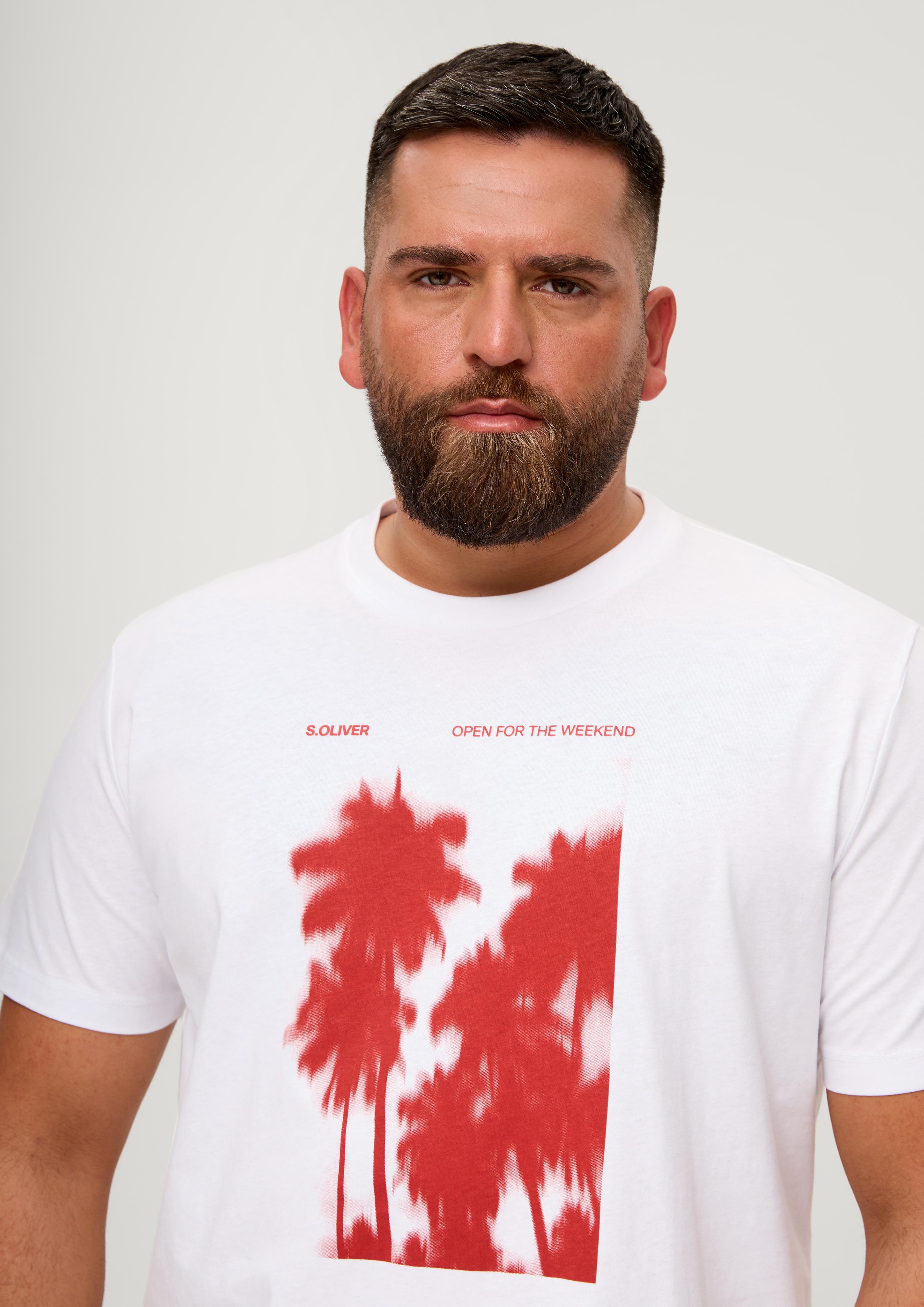 Baumwollshirt mit Frontprint  2135645-01D1