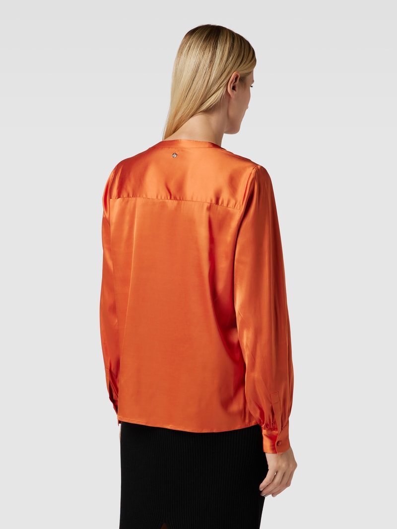 Bluse in Satin-Optik Modell 'ENFA' in orange