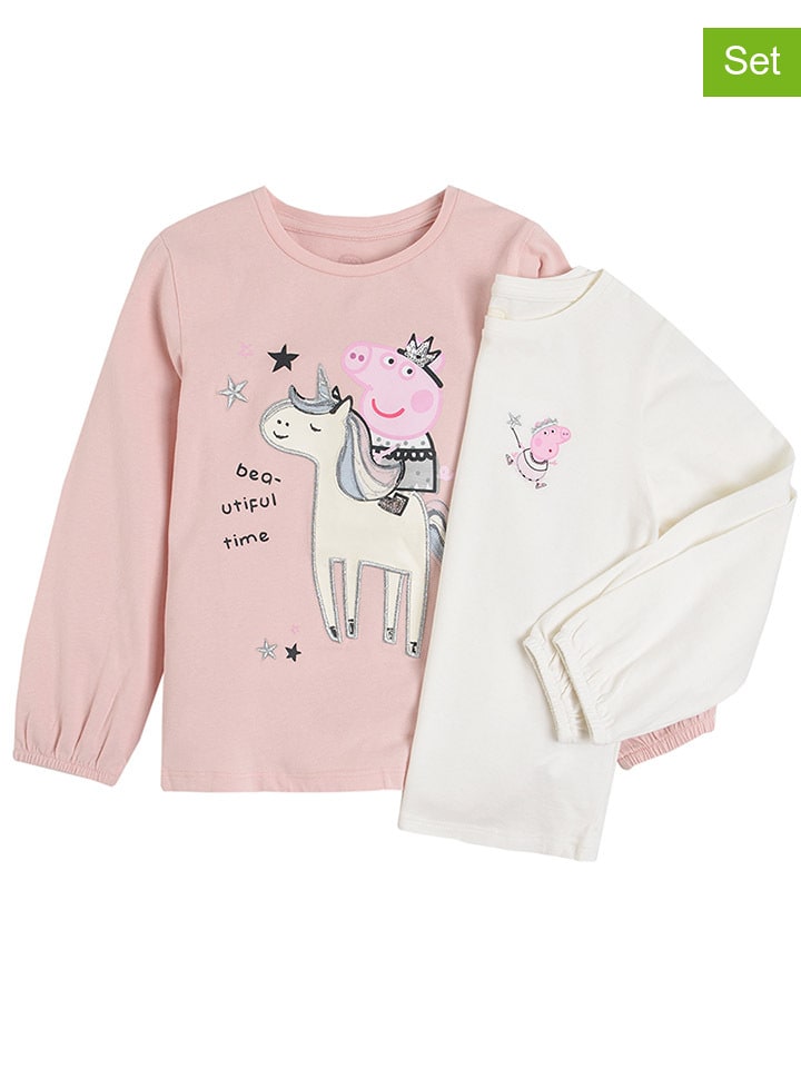 COOL CLUB 2er-Set: Longsleeves in Rosa/ Creme günstig kaufen